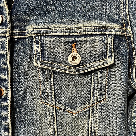 Silver Jeans Vintage Y2K Denim Jean Jacket - Small - Picture 4 of 7
